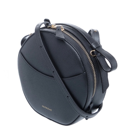 Senreve Black Circa Pebbled Leather Bag New With Tags - Picture 9 of 9